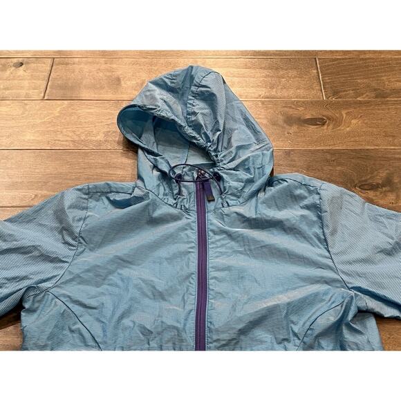prAna Womens Blue Inabel Lightweight Water Repellent Windbreaker Jacket Size S - Picture 4 of 11
